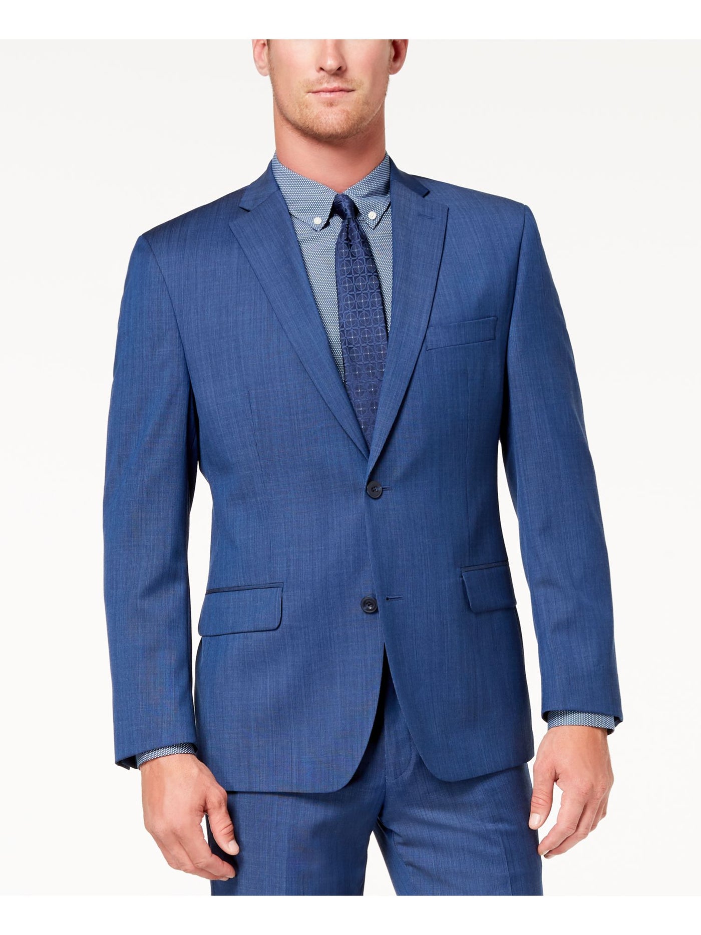 MICHAEL KORS Mens Navy Classic Fit Suit Separate 40R