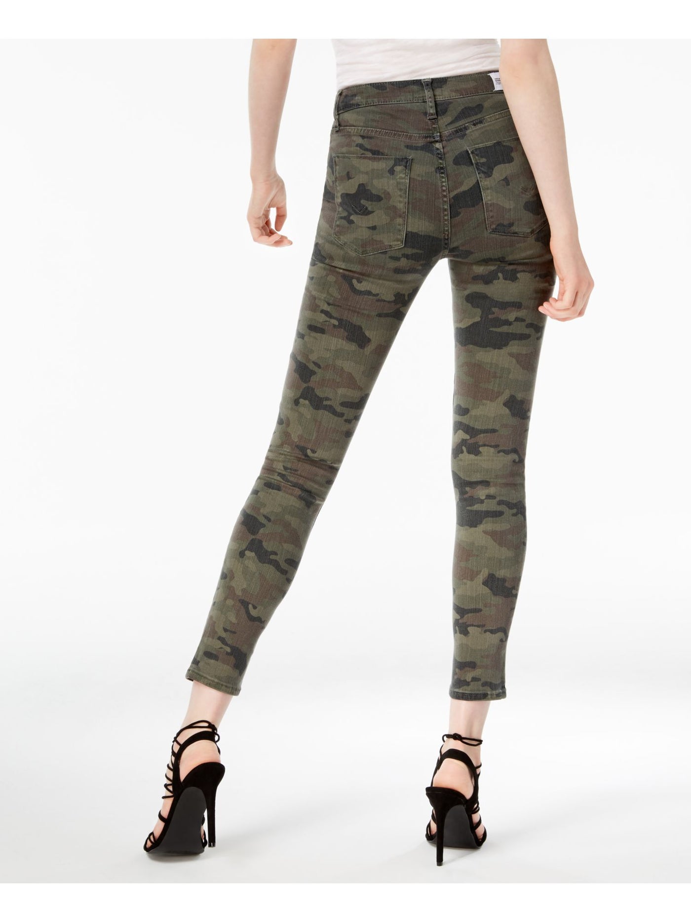 HUDSON Womens Green Camouflage Skinny Pants 26