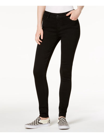 CELEBRITY PINK Womens Black Pocketed Zippered Skinny Jeans Juniors 3
