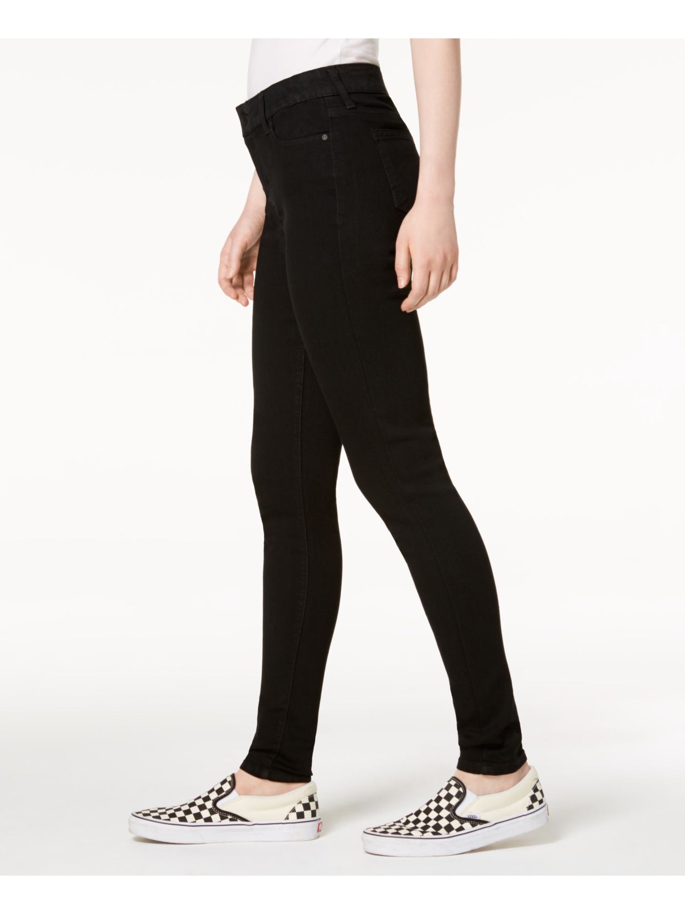 CELEBRITY PINK Womens Black Pocketed Zippered Skinny Jeans Juniors 3
