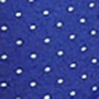 DANIELLE BERNSTEIN Womens Blue Embellished Zippered Polka Dot Pouf Crew Neck Short Party Sheath Dress