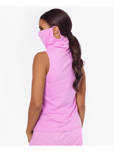 BAM BY BETSY & ADAM Womens Pink High Neckline With Built-in Mask Scoop Neck Wear To Work Top XS